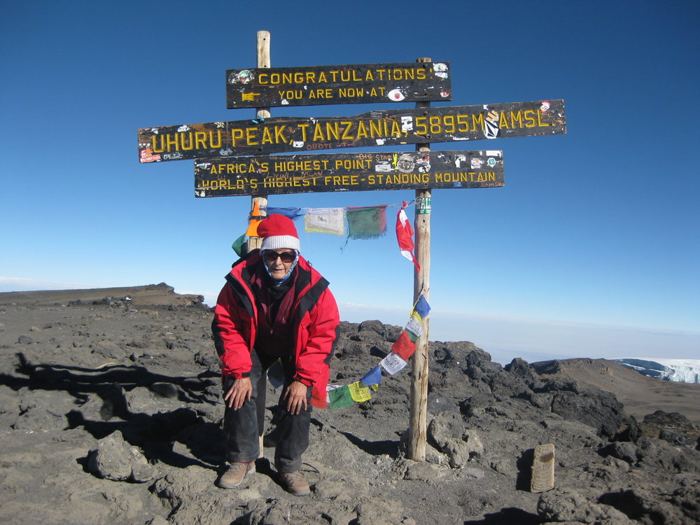 climbing Kilimanjaro celebrations