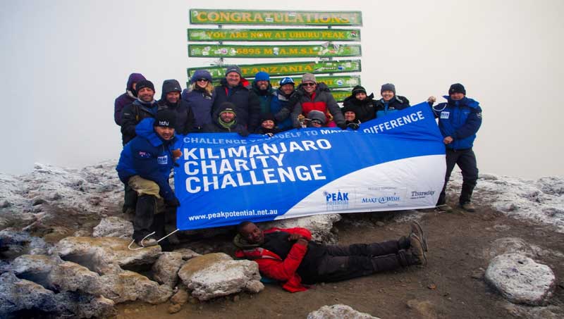 charity Kilimanjaro climbs